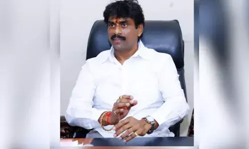 BRS leader Sudhaker Reddy booked for trespassing, illegally putting up board at Bathukammakunta Pond, Amberpet