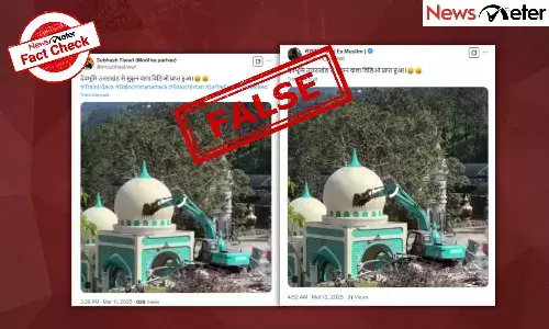 Fact Check: Mosque demolished in Uttarakhand? No, video is from Indonesia