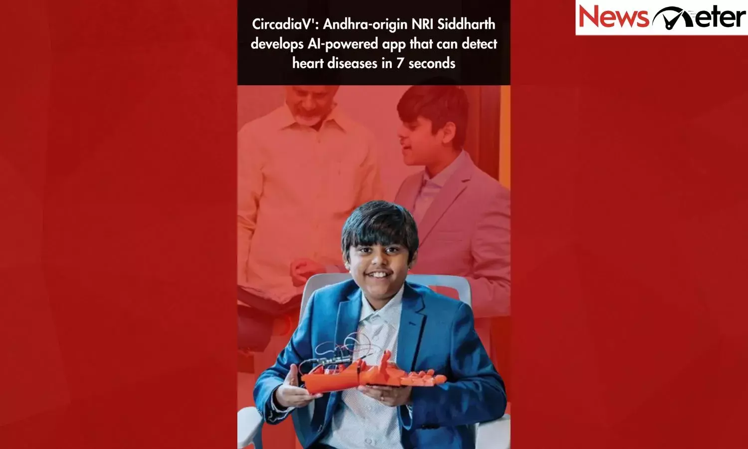 CircadiaV: Andhra-origin NRI Siddharth develops AI-powered app that can detect heart diseases in 7 seconds