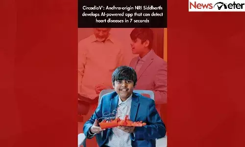 CircadiaV: Andhra-origin NRI Siddharth develops AI-powered app that can detect heart diseases in 7 seconds