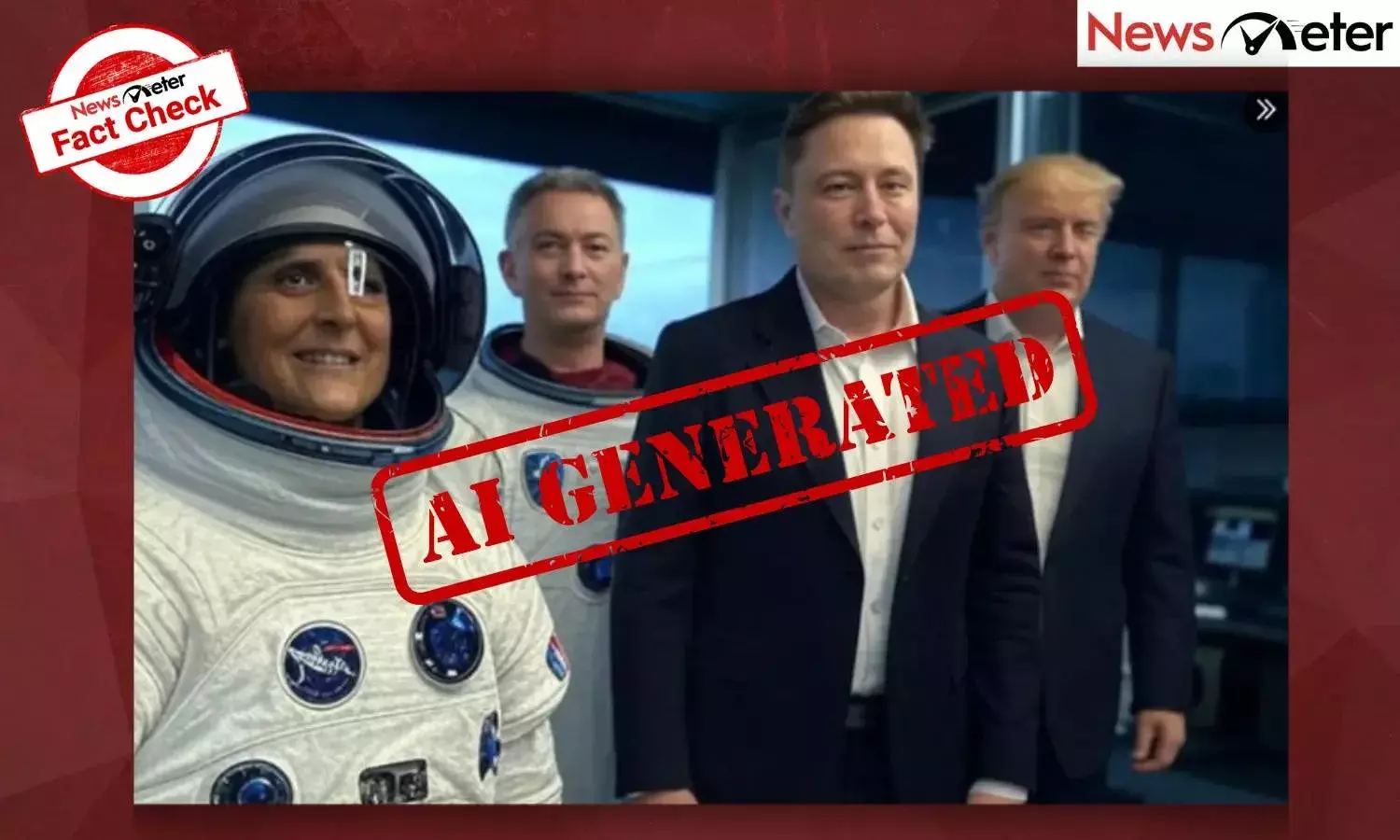 Fact Check: ಬಾಹ್ಯಾಕಾಶದಿಂದ ಹಿಂತಿರುಗಿದ ನಂತರ ಸುನೀತಾ ವಿಲಿಯಮ್ಸ್ ಟ್ರಂಪ್-ಎಲೋನ್ ಮಸ್ಕ್​ರನ್ನು ಭೇಟಿಯಾಗಿದ್ದಾರಾ?