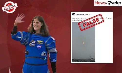 Fact Check: SpaceX booster helped Sunita Williams return to Earth? No, video is not related to NASA mission
