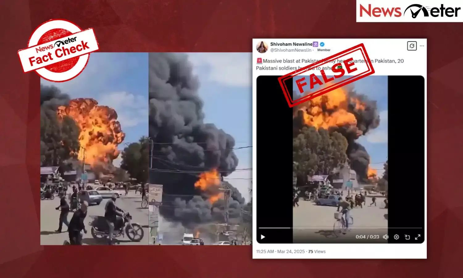 Fact Check: Explosion at Pakistan’s army headquarters? No, find the truth here