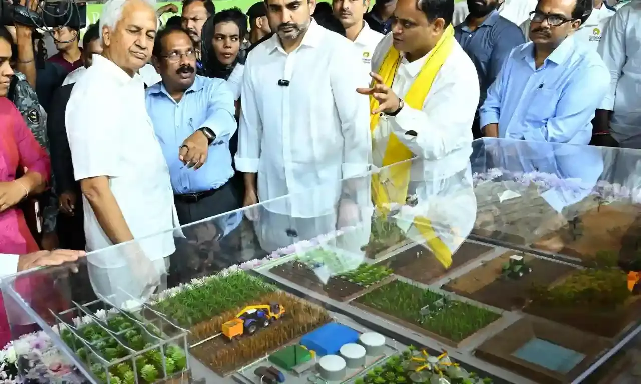Nara Lokesh lays stone for Reliance bio-gas plant in Prakasam district