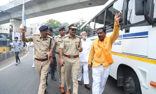 Shobha Yatra in Hyderabad: 20,000 cops deployed to keep peace; CV Anand inspects procession route