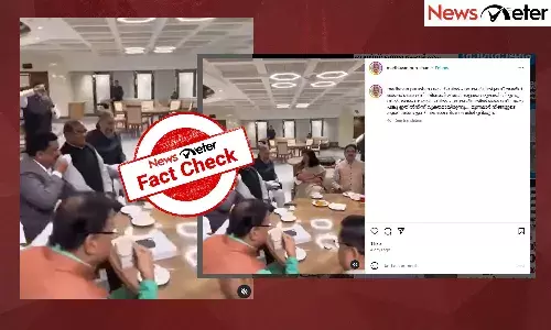 Fact Check: വഖഫ് ബില്‍ പാസാക്കിയതിന് പിന്നാലെ അസദുദ്ദീന്‍ ഉവൈസി ബിജെപി നേതാക്കള്‍ക്ക് വിരുന്നൊരുക്കിയോ?