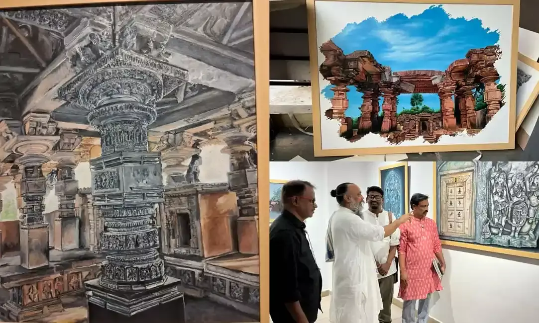 Art meets history: Telangana artists celebrate Kakatiya glory in Madhapur exhibition