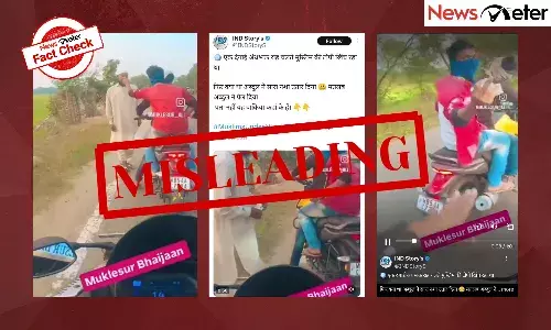 A video has been circulating, claiming rioters are harassing a Muslim man on the road.