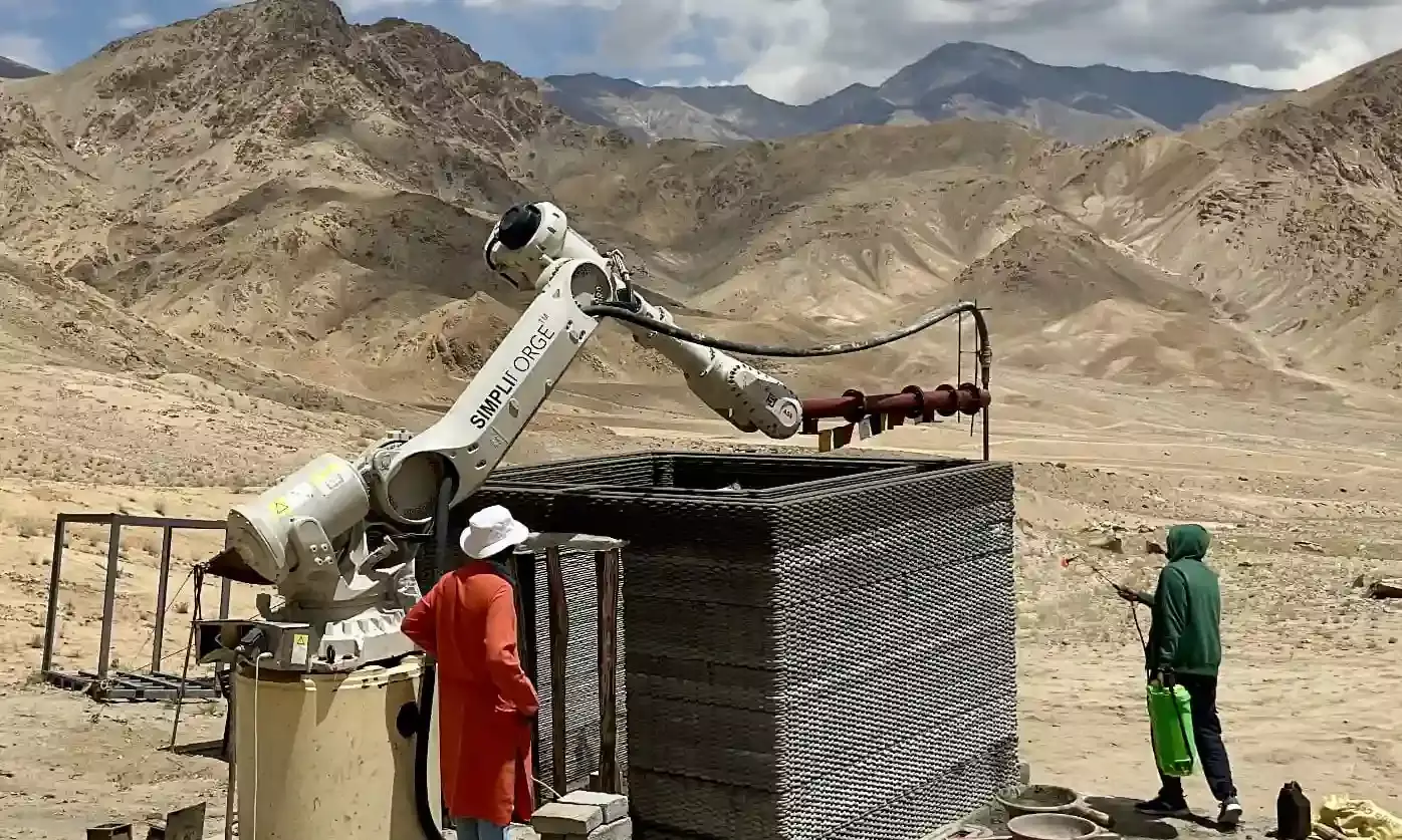 World’s highest on-site 3D printed bunker built in Leh at 11,000 ft by IIT Hyderabad, Simpliforge