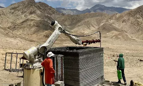 Worldās highest on-site 3D printed bunker built in Leh at 11,000 ft by IIT Hyderabad, Simpliforge