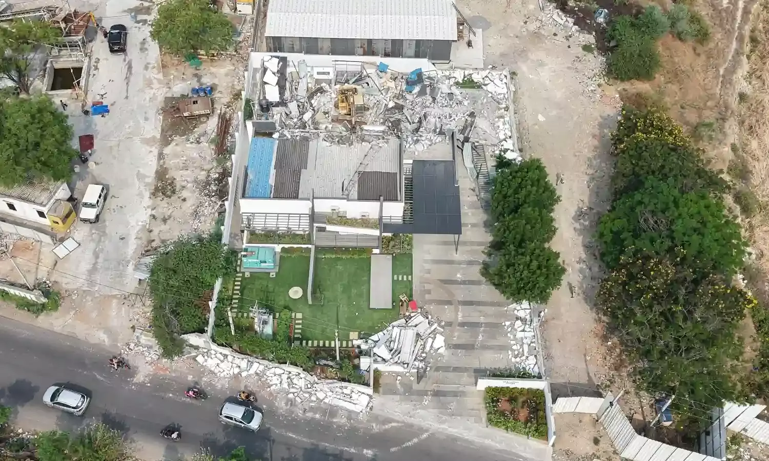 HYDRAA reclaims Rs 6000 Cr of prohibited land illegally possessed by TDP MLA Vasantha Krishna Prasad, Narne estate