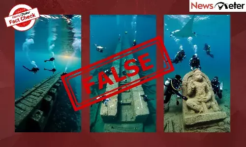 A viral Instagram reel claims that a video shows scuba divers exploring the submerged Rama Setu, a legendary bridge built by Lord Rama and Hanuman. A viral Instagram reel claims that a video shows scuba divers exploring the submerged Rama Setu, a legendary bridge built by Lord Rama and Hanuman.