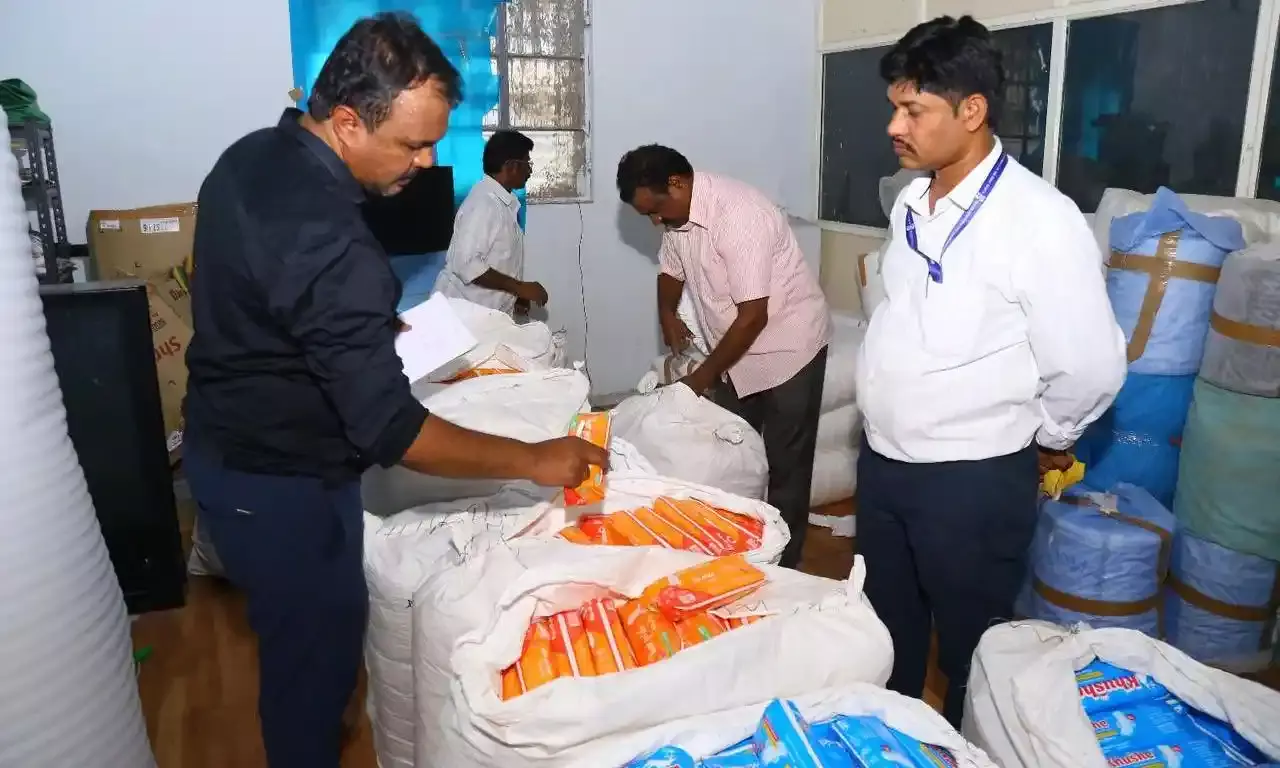BIS Hyderabad raids sanitary pads centre in Kushaiguda: 30,000 uncertified products seized