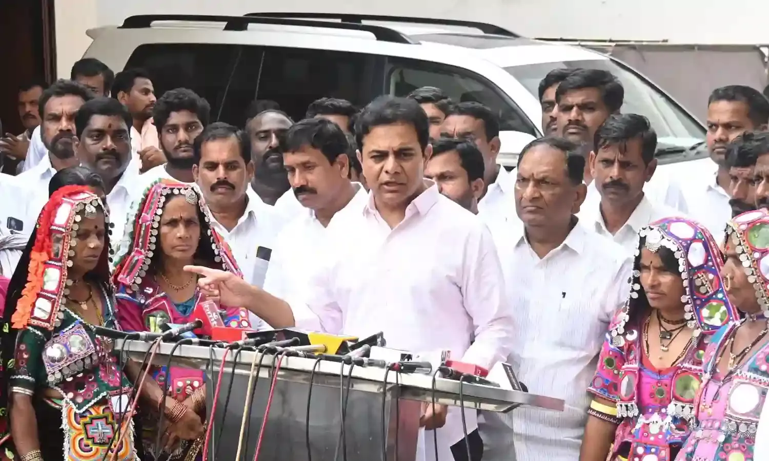 KTR cites NHRC report on rights violations in Lagacherla, demands CM Revanth apologise to Dalit, tribal groups