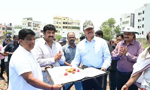 After court win, HYDRAA begins development works at Bathukamma Kunta