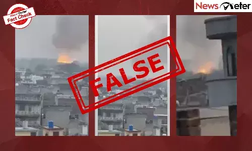 A viral video claims the Indian Army destroyed a Pakistani ammunition warehouse in Leepa Valley, but NewsMeter’s investigation reveals the truth behind the footage.