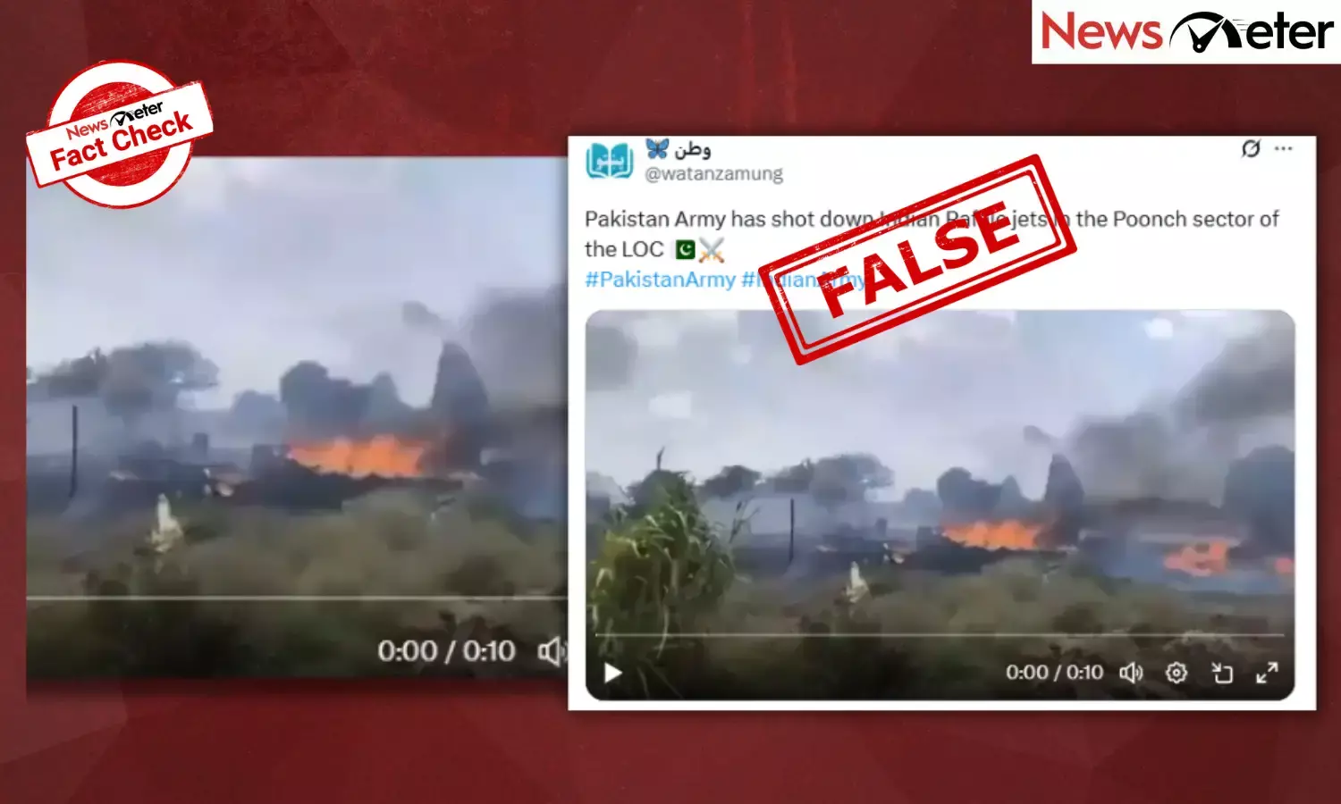 Fact Check: Pakistan Army shoots down India’s Rafale fighter jets? No, video is old and unrelated