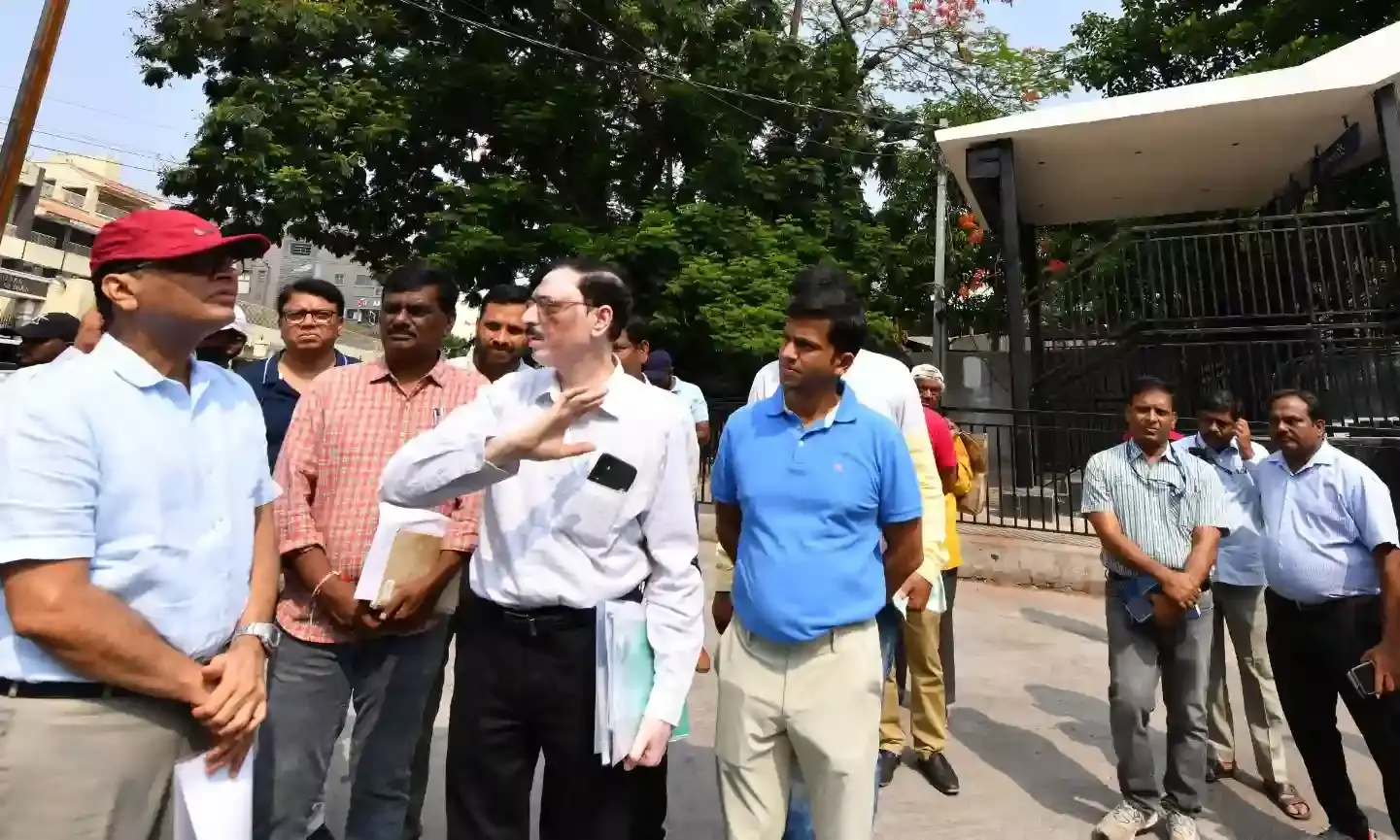 Chief secretary Rao on ground visit in Hyderabad for projects