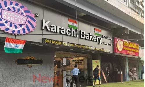 Hyderabad: Karachi Bakery paste India Flag over brand to clear misconception