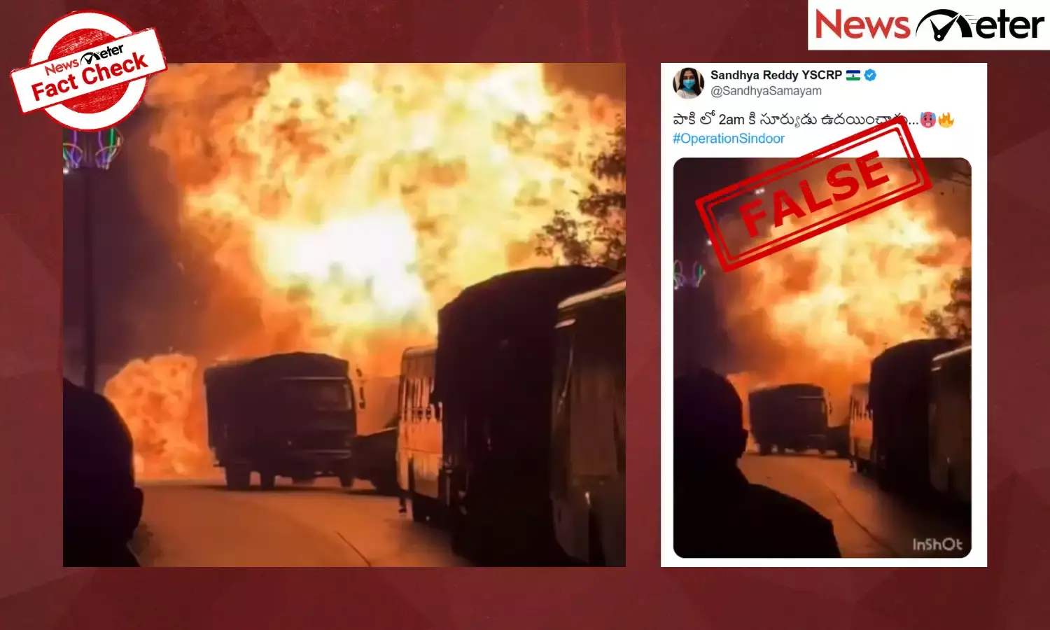 A video showing multiple explosions is going viral with claims that it shows Operation Sindoor strike on Sialkot.
