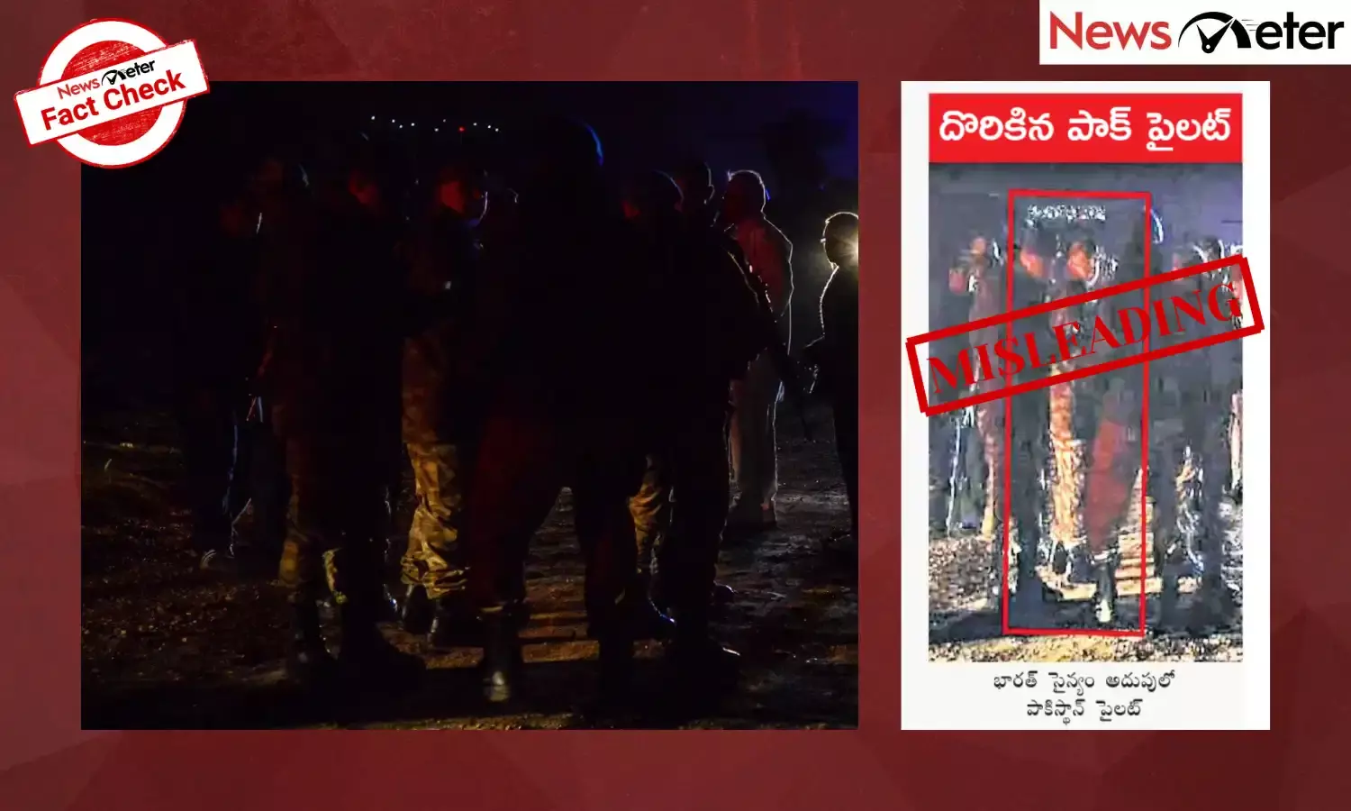 A widely circulated photo claims to show a Pakistani Air Force pilot captured by the Indian Army after his fighter jet crashed in Jaisalmer, Rajasthan.