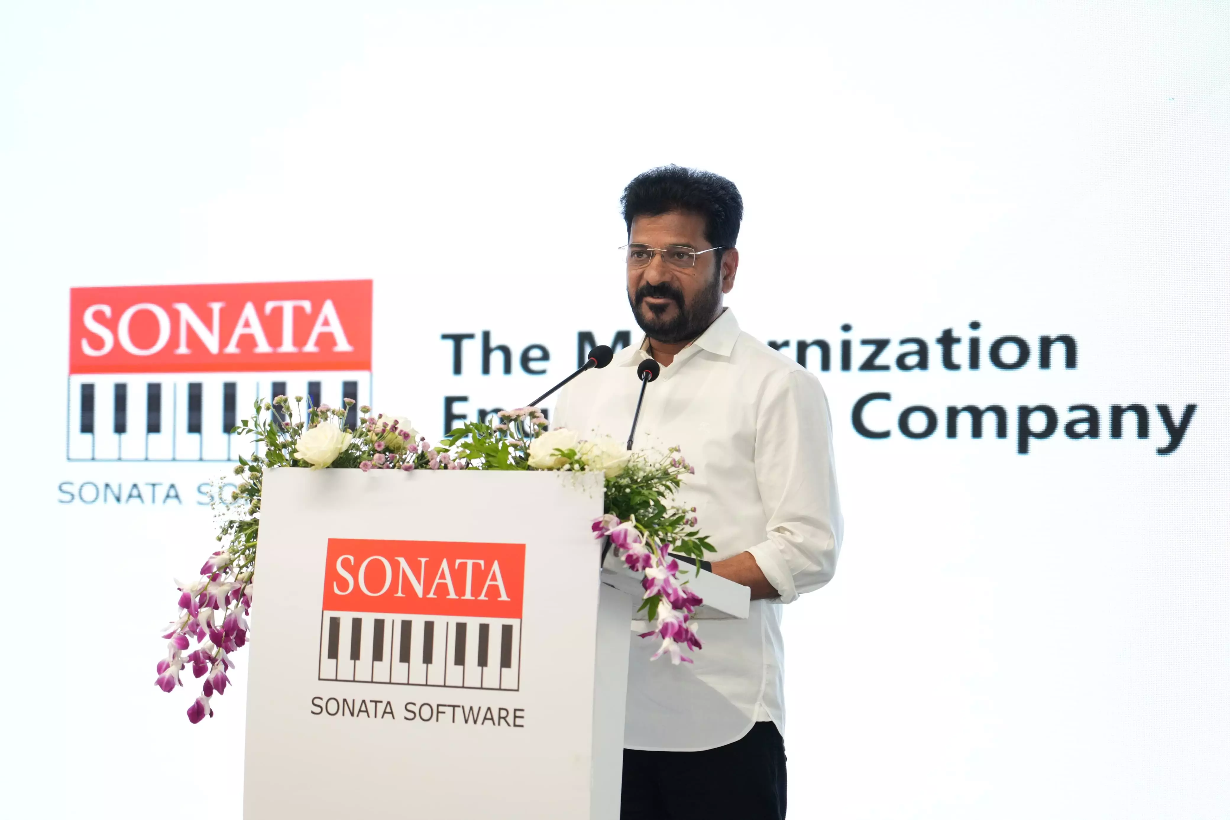 CM Revanth opens Sonata office in Nanakramguda, outlines vision for Telangana CM Revanth opens Sonata office in Nanakramguda, outlines vision for Telangana