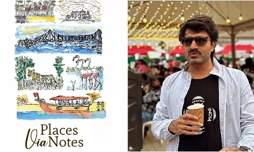 `Places Via Notes’: Hyderabad’s ad guru Viswaprasad Raju wins Emily Dickinson Award for his new book