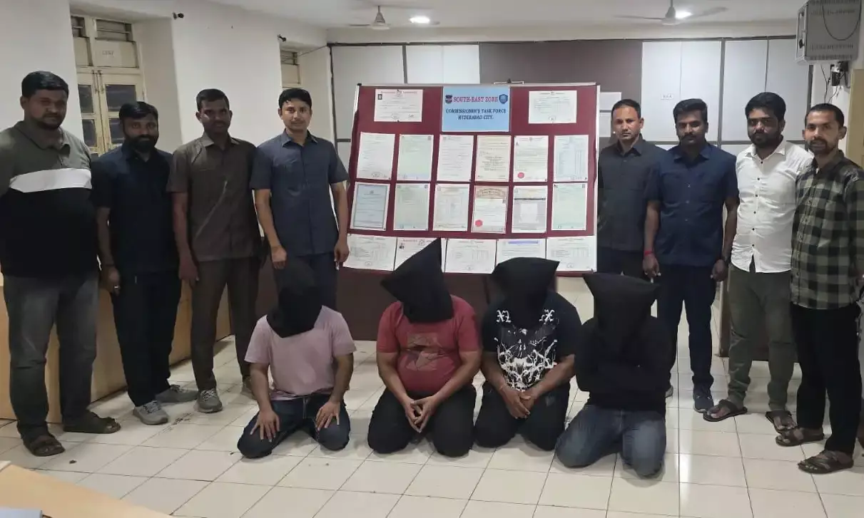 Hyderabad police seize 108 fake certificates, arrest 4 in Mehdipatnam