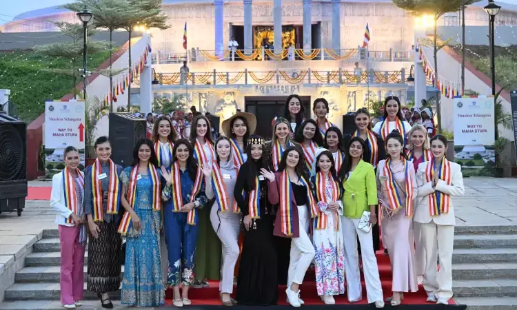 22 Miss World contestants visit Buddhavanam for Buddha Purnima celebrations