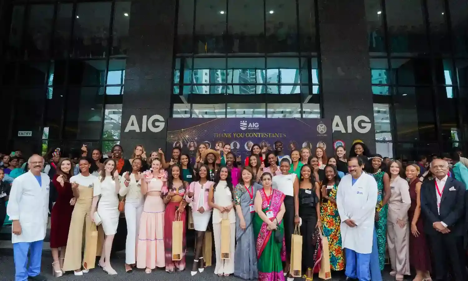 Miss World 2025 contestants visit AIG Hospitals in Hyderabad, highlight Telangana’s role in global medical tourism