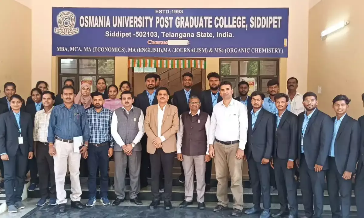 Osmania University VC Prof Kumar launches MSc Data Science program in Siddipet