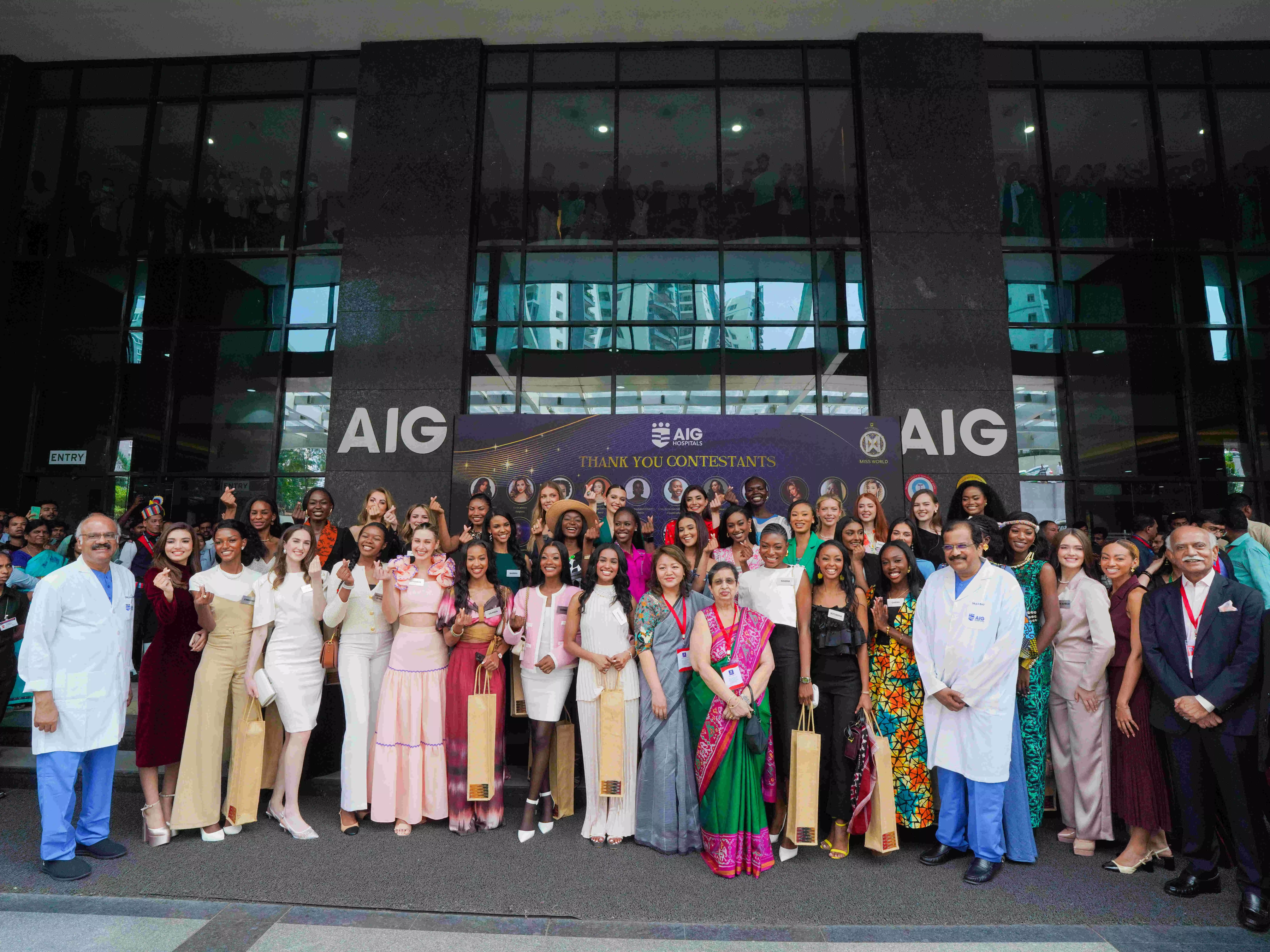 Miss World 2025 contestants visit AIG Hospitals in Hyderabad, highlight Telangana’s role in global medical tourism Miss World 2025 contestants visit AIG Hospitals in Hyderabad, highlight Telangana’s role in global medical tourism