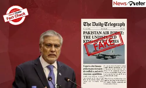 Pak deputy PM quotes fake newspaper clip calling Pakistan Air Force king of the skies