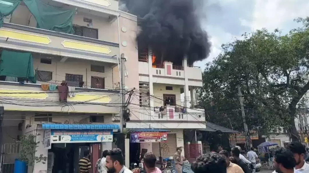 Two days after Gulzar House tragedy, Hyderabad sees two more fires in Bhoiguda and Narsingi Two days after Gulzar House tragedy, Hyderabad sees two more fires in Bhoiguda and Narsingi