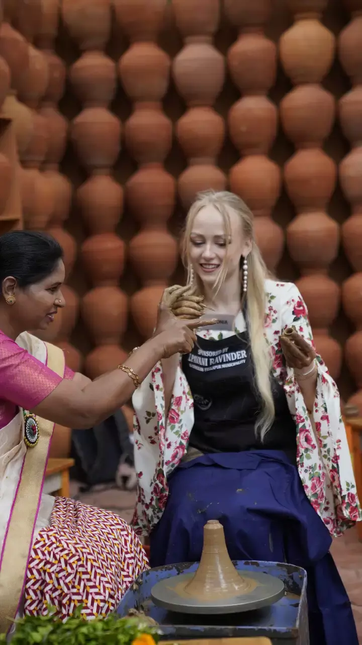 Miss World 2025 contestants’ visit  Shilparamam
