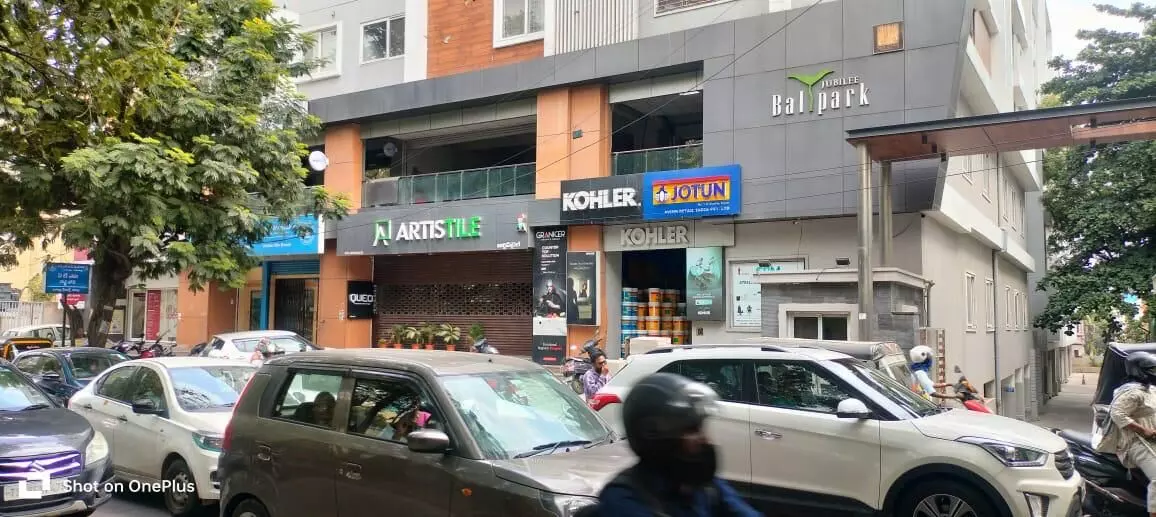 Jubilee Ballpark residents cry foul over illegal shops on premises; no action from GHMC despite HC order Jubilee Ballpark residents cry foul over illegal shops on premises; no action from GHMC despite HC order