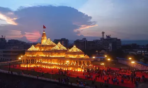 Ayodhya Ram Mandir replica becomes a major attraction on Vizagās beach road