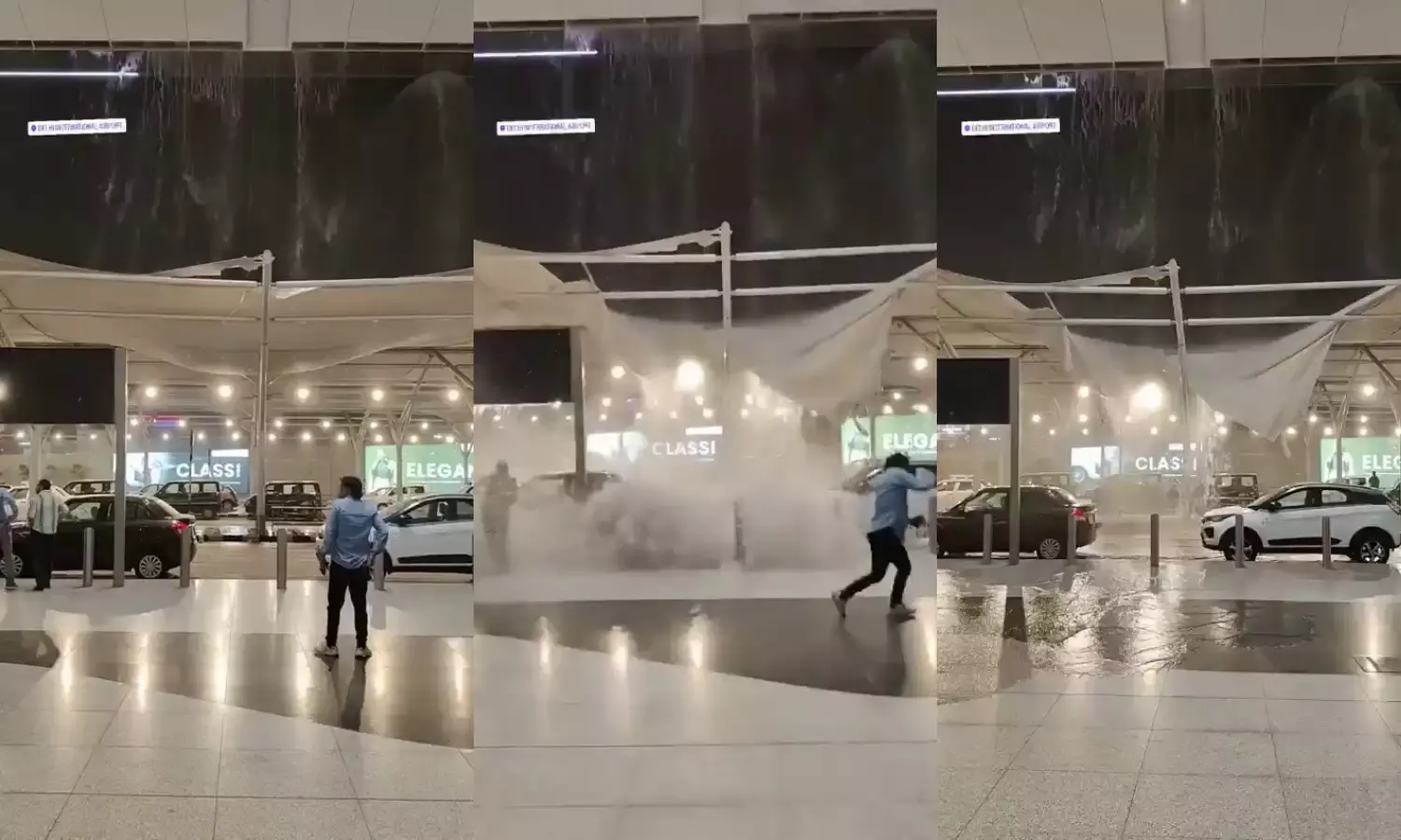 Viral video of water gushing from Delhi Airports Terminal 1 roof during heavy rainfall on May 24 sparked concerns, but DIAL clarified it was a design response with no structural damage.