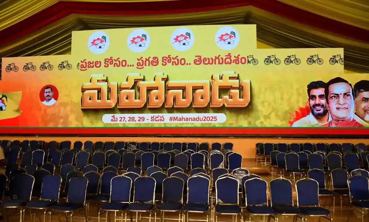 Mahanadu: Stage set for TDP’s three-day event at Kadapa; 5L to attend from May 27