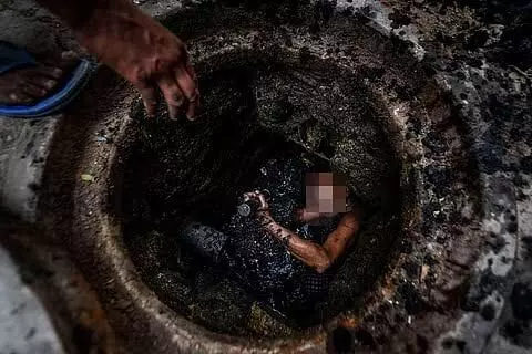 NHRC seeks report from TN govt about after 3 SC workers die while cleaning sewerage tank NHRC seeks report from TN govt about after 3 SC workers die while cleaning sewerage tank