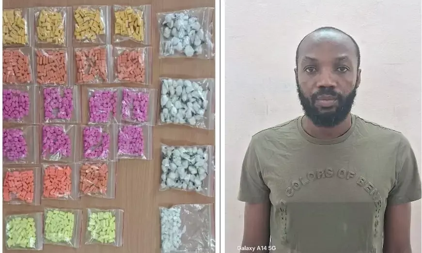 Nigerian arrested in Sainikpuri with Rs 1.25 crore narcotics; celebrity cocaine, ecstasy seized