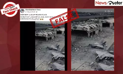 Fact Check: ಆಪರೇಷನ್ ಸಿಂಧೂರ್​ನಿಂದ ನಾಶವಾದ ಪಾಕಿಸ್ತಾನಿ ವಾಯುನೆಲೆ ಎಂದು AI ವೀಡಿಯೊ ವೈರಲ್