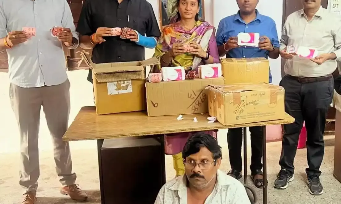Rs 5.21 lakh worth spurious drugs seized from a habitual offender in Malakpet