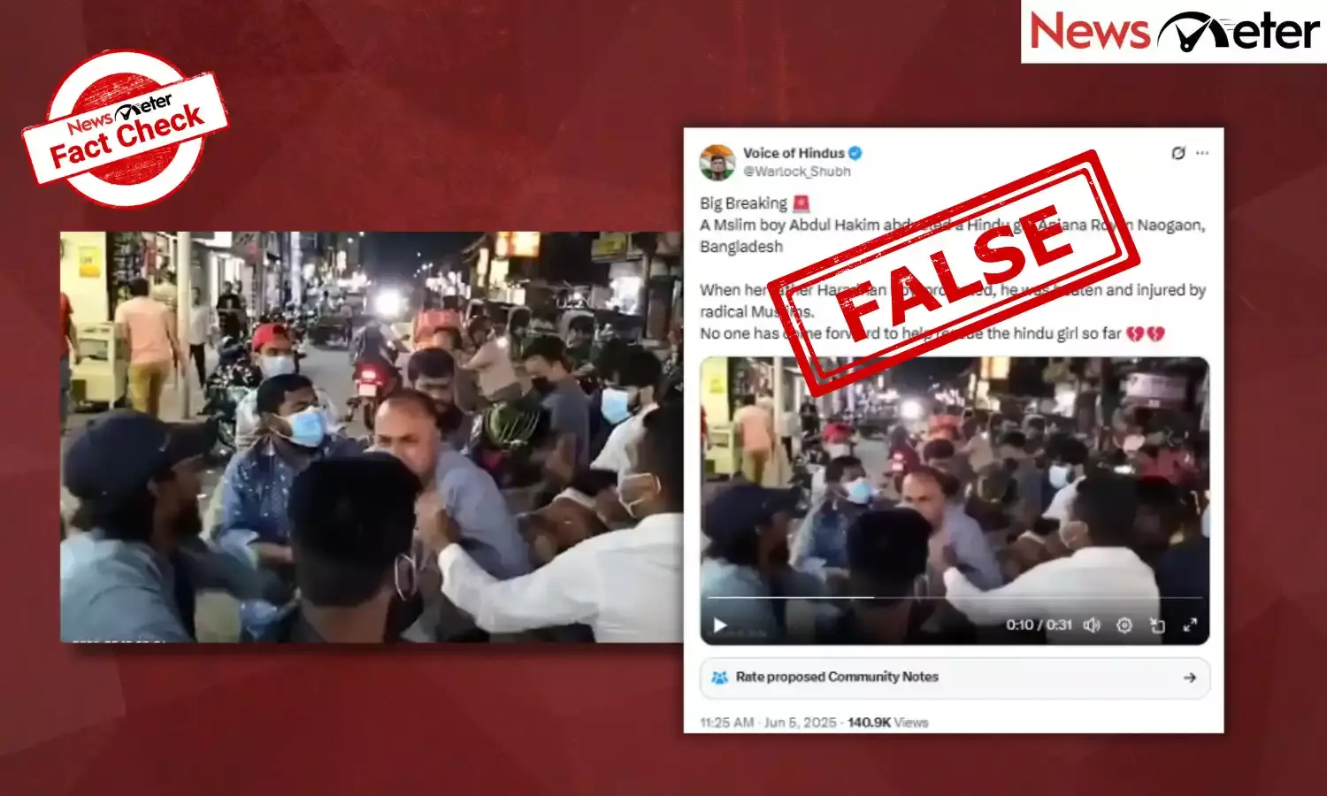 Fact Check: Hindu man arrested for protesting daughter’s abduction in Bangladesh? No, find the facts here