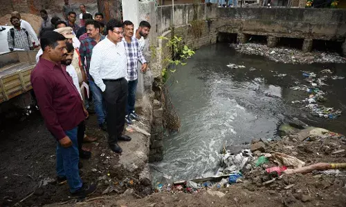 HYDRAA chief inspects stormwater drains in Patny and Chintal Basti, orders faster nala expansion