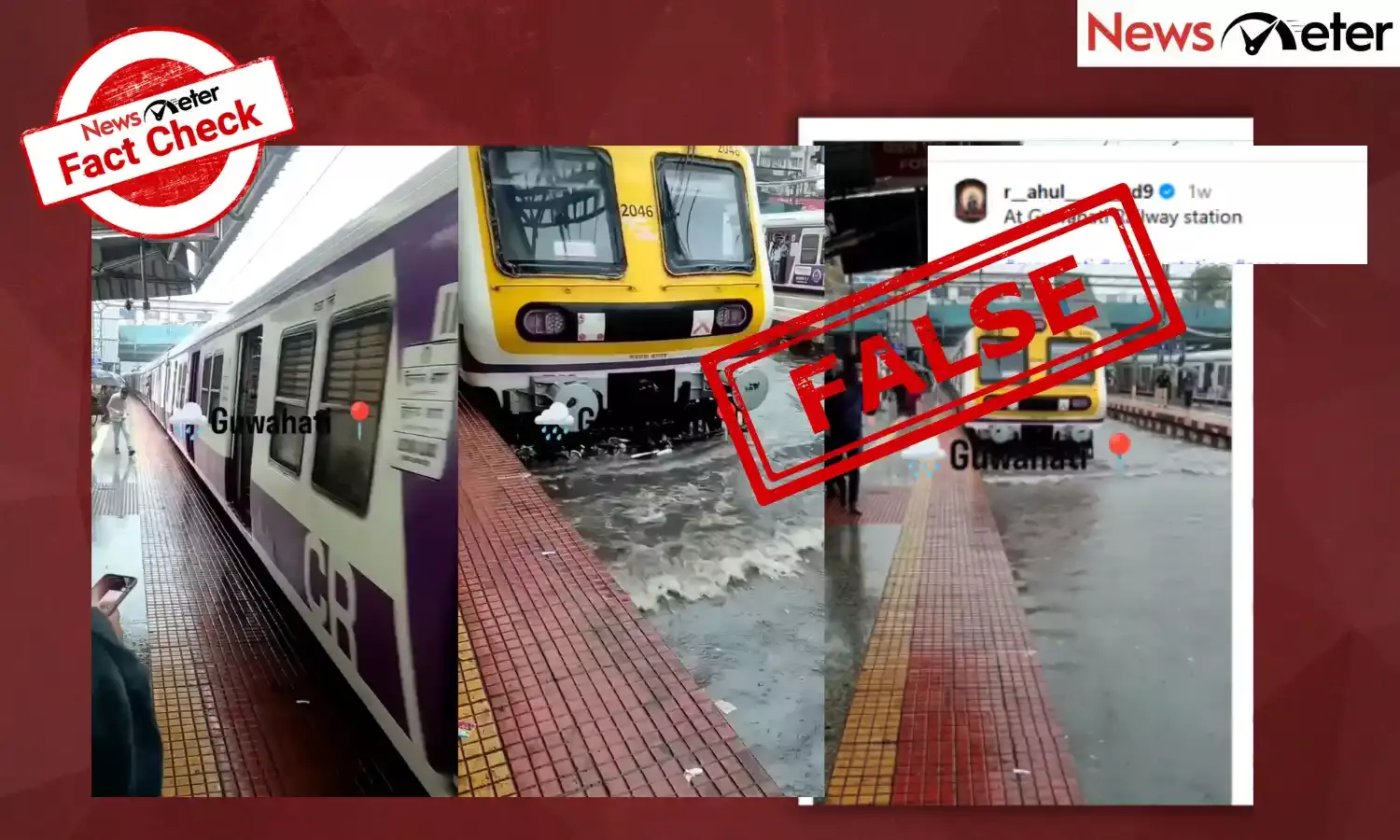 Fact Check: Guwahati railway station flooded? No, clip is from Mumbai