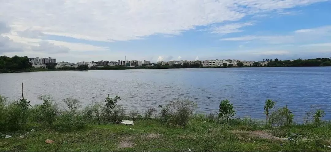 Walking track, tree lines, seating areas: HYDRAA to transform Cherlapally Jail lake into eco-friendly public space Walking track, tree lines, seating areas: HYDRAA to transform Cherlapally Jail lake into eco-friendly public space