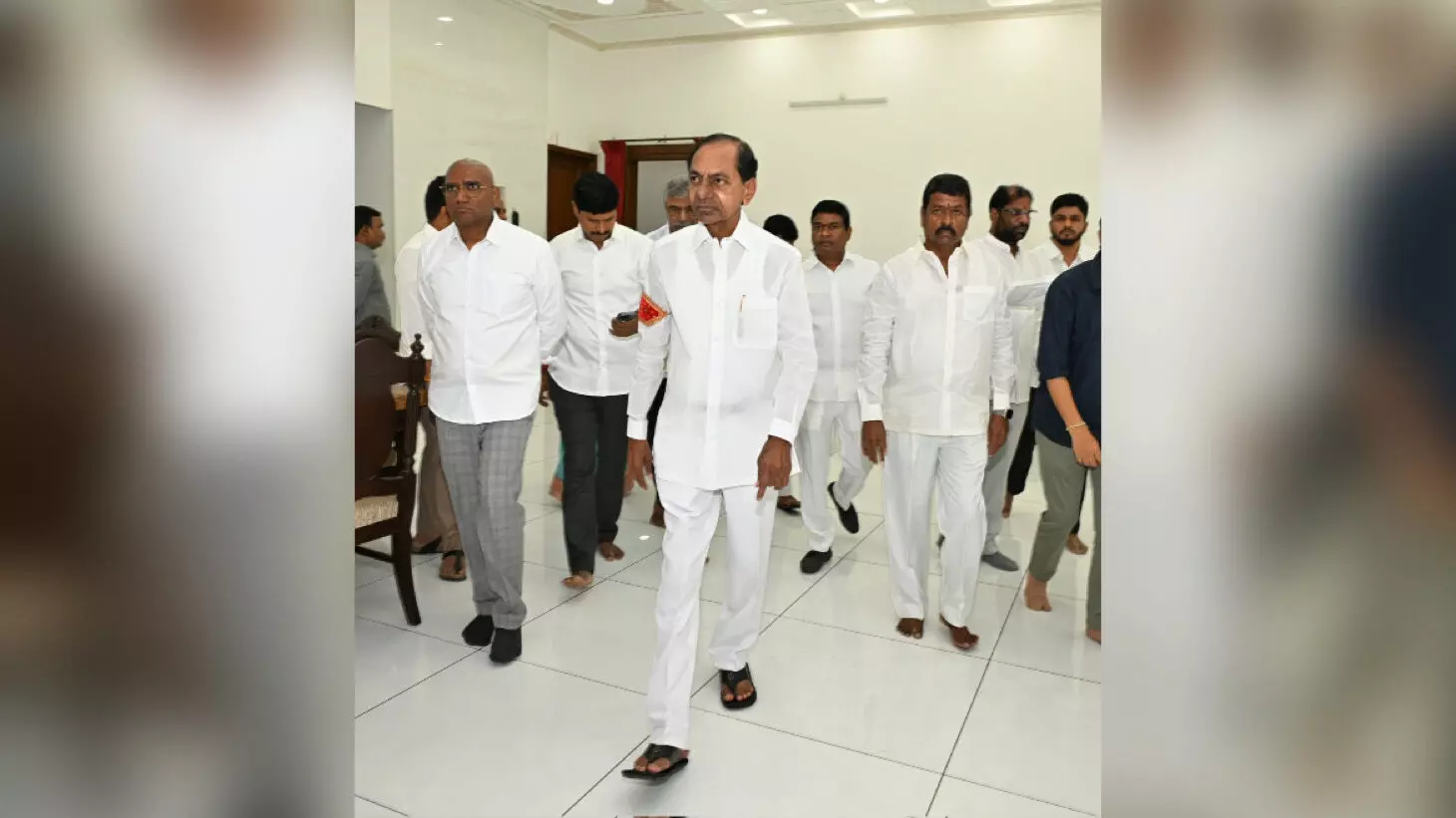 Kaleshwaram project probe: KCR appears before PC Ghose Commission to record his statement Kaleshwaram project probe: KCR appears before PC Ghose Commission to record his statement
