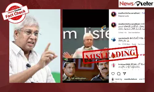 A viral video claims to show former Congress MP Undavalli Arun Kumar stating that Indiaās three enemies are Muslims, Christians, and Socialists, sparking controversy on social media.