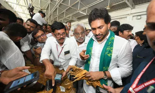 Jagan blames AP govt inaction for tobacco farmersā suicides, demands inclusion of Markfed into auction